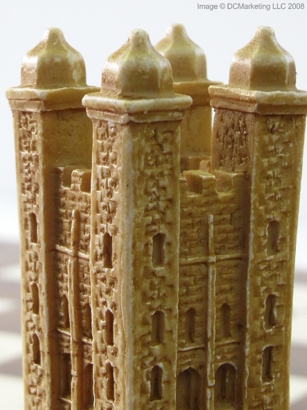 The White Tower Plain Theme Chess Set